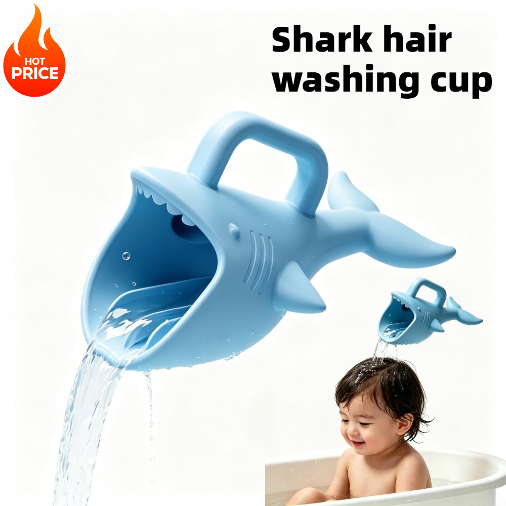 Baby Products Eco Friendly - Cangkir Bilas Bayi Bentuk Hiu Silikon,