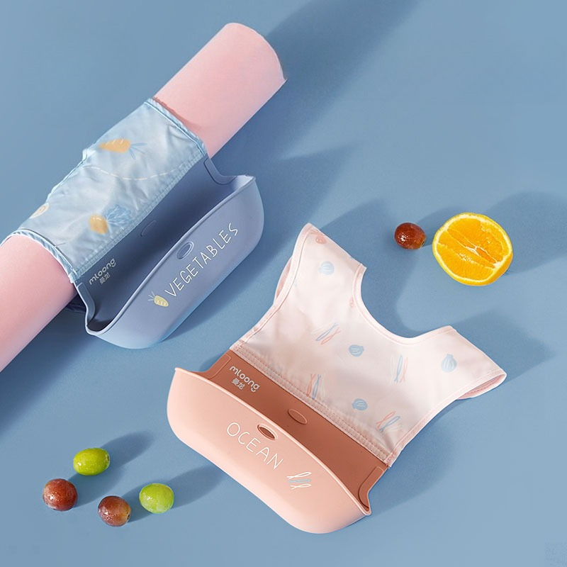 Silicone Baby Bibs - Celemek Bayi Tahan Air Anak-anak Syal