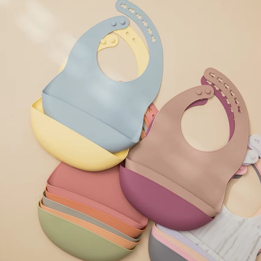 Silicone Baby Bibs - Bib Bayi untuk Waktu Makan, Bib