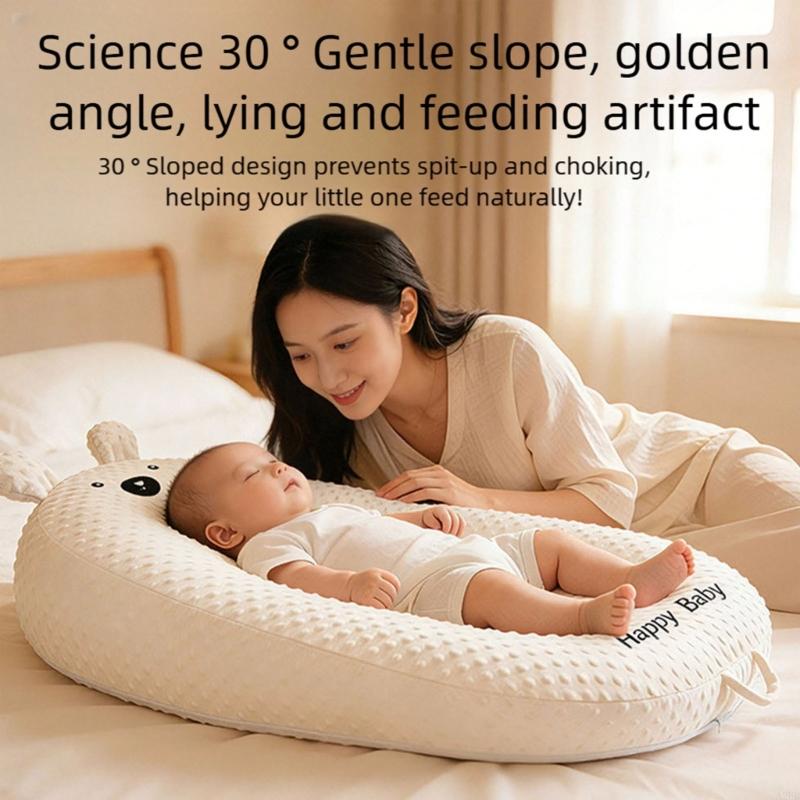 Nursing Pillow Breastfeeding - Bantal Miring Bertitik Bayi Kartun Bantal