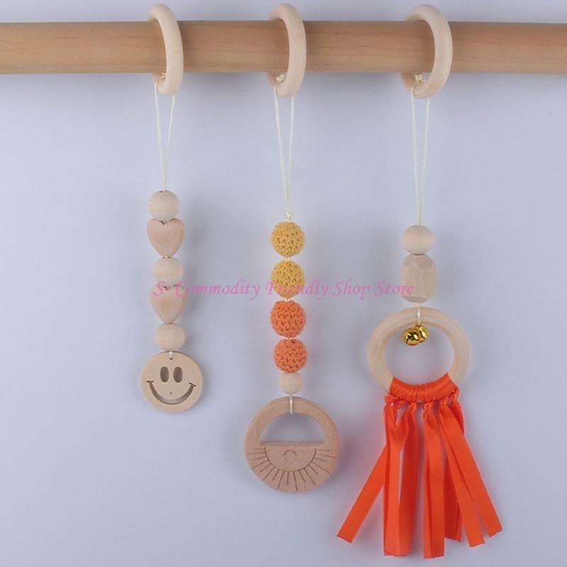 Baby Rattle Toy Set - 85AE 3 Buah/Set Liontin Bingkai Gym