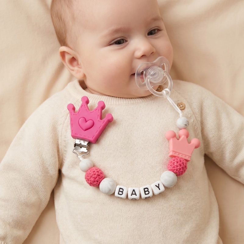Baby Pacifier Clip - Penjepit Empeng Bayi Personalisasi Nama Kustom,
