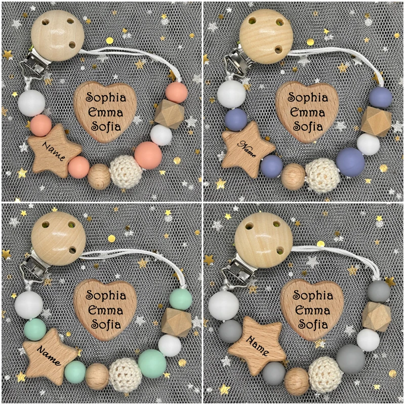 Klip Rantai Empeng Bayi Kayu B - Baby Pacifier Clip ulasan dan harga