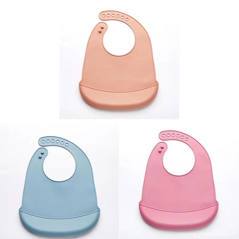 1/3 Buah Bib Bayi Dapat Disesu - Silicone Baby Bibs ulasan dan harga