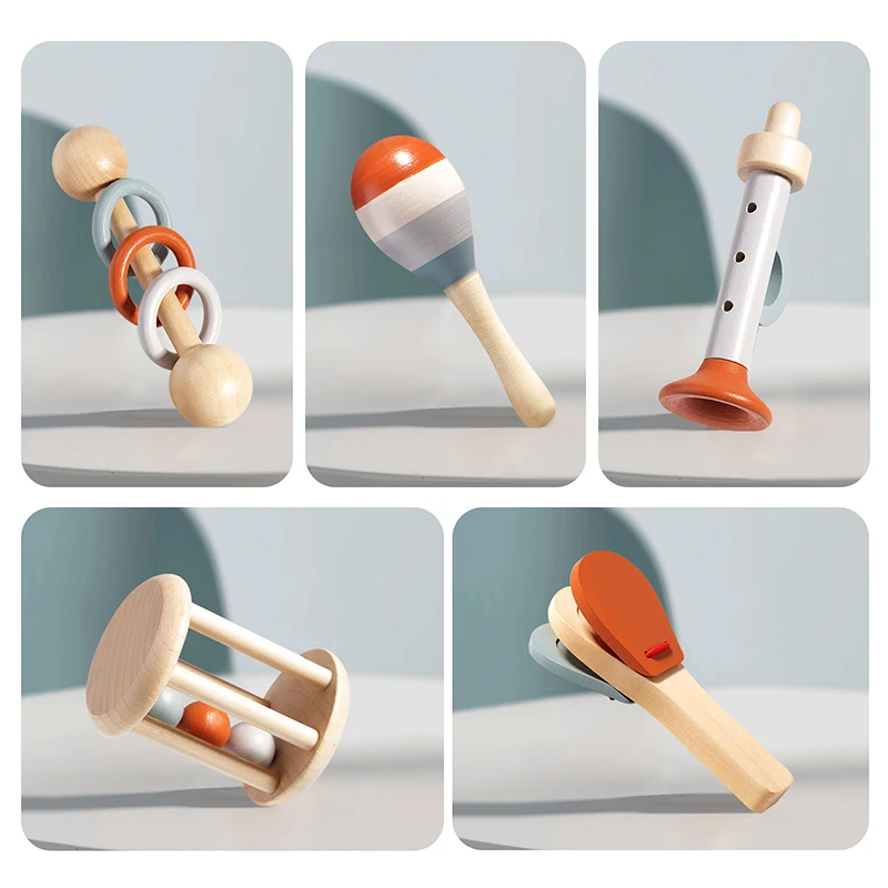 5 Buah Alat Musik Bayi Mainan  - Baby Rattle Toy Set ulasan dan harga