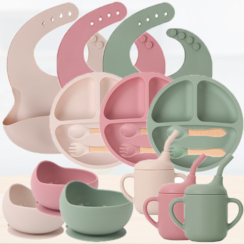 Set peralatan makan silikon an - Silicone Baby Bibs ulasan dan harga