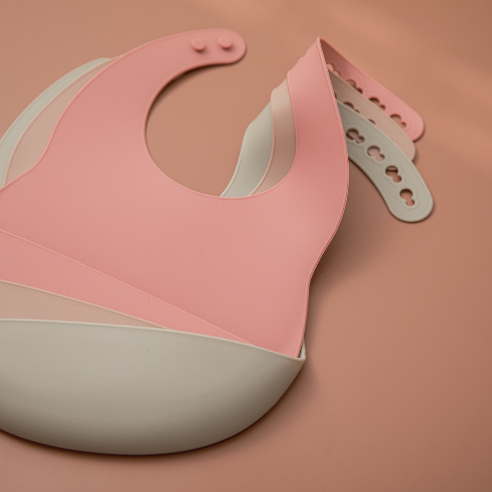 Bib Bayi untuk Waktu Makan, Bi - Silicone Baby Bibs ulasan dan harga