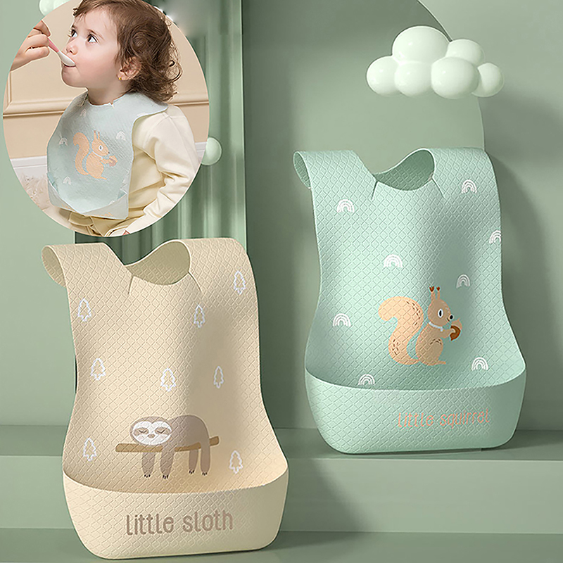 Persediaan makanan tahan air d - Silicone Baby Bibs ulasan dan harga