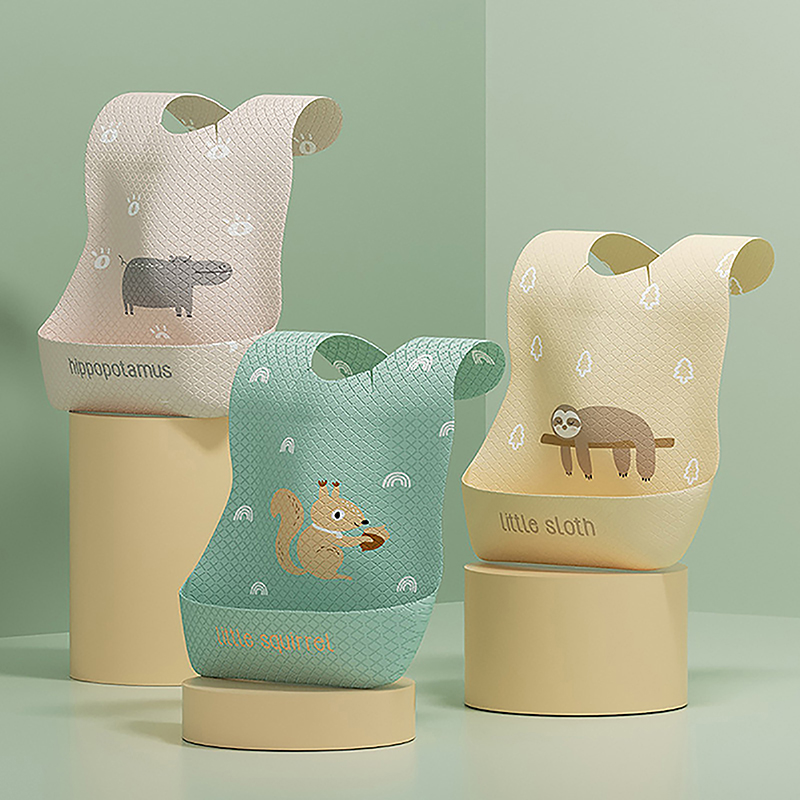 Persediaan makanan tahan air d - Silicone Baby Bibs ulasan dan harga